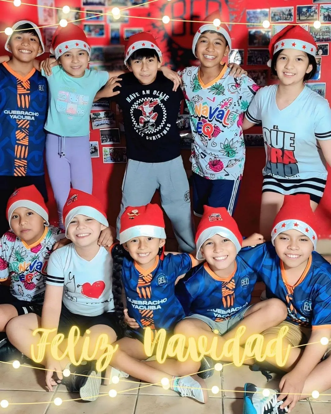 Niños del ballet en Navidad